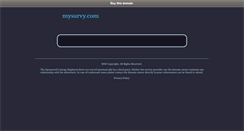 Desktop Screenshot of mysurvy.com